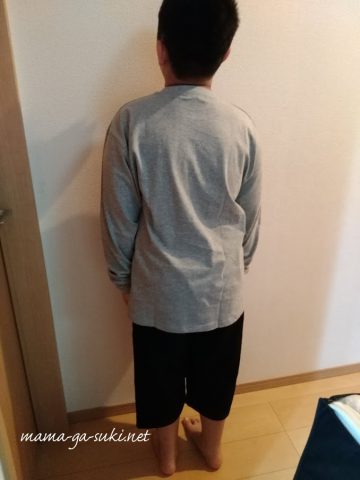 ニッセンで買ったぽっちゃりな子供服を試着
