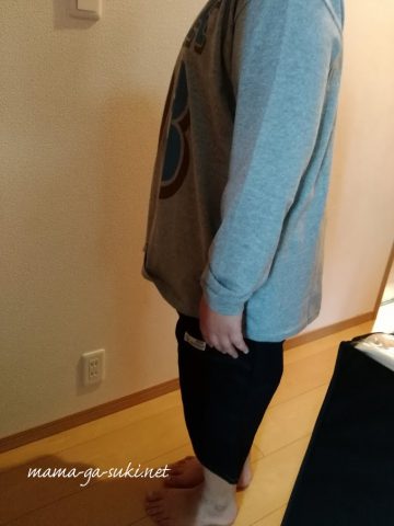 ニッセンで買ったE体の子供服を着た息子の画像